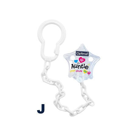 Optimal Pacifier Holder With Plastic Clip
