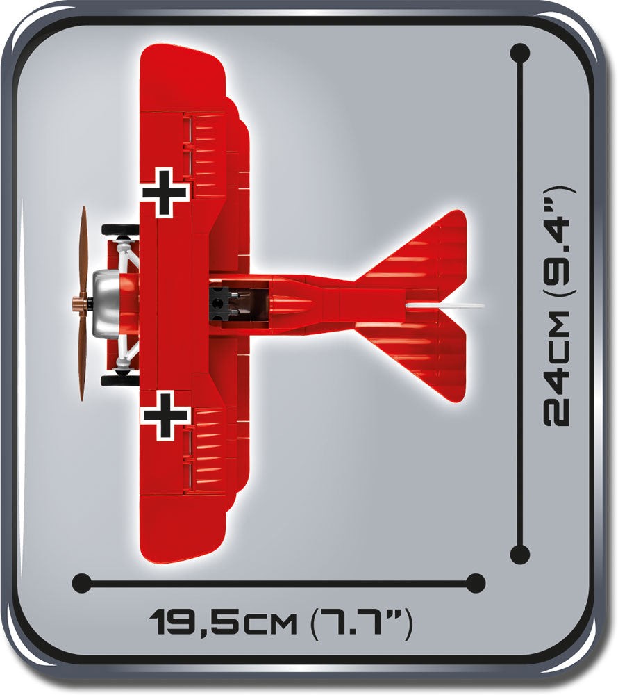 Cobi-2974 -Fokker DR 1-fighter aircraft WWI (175pcs)
