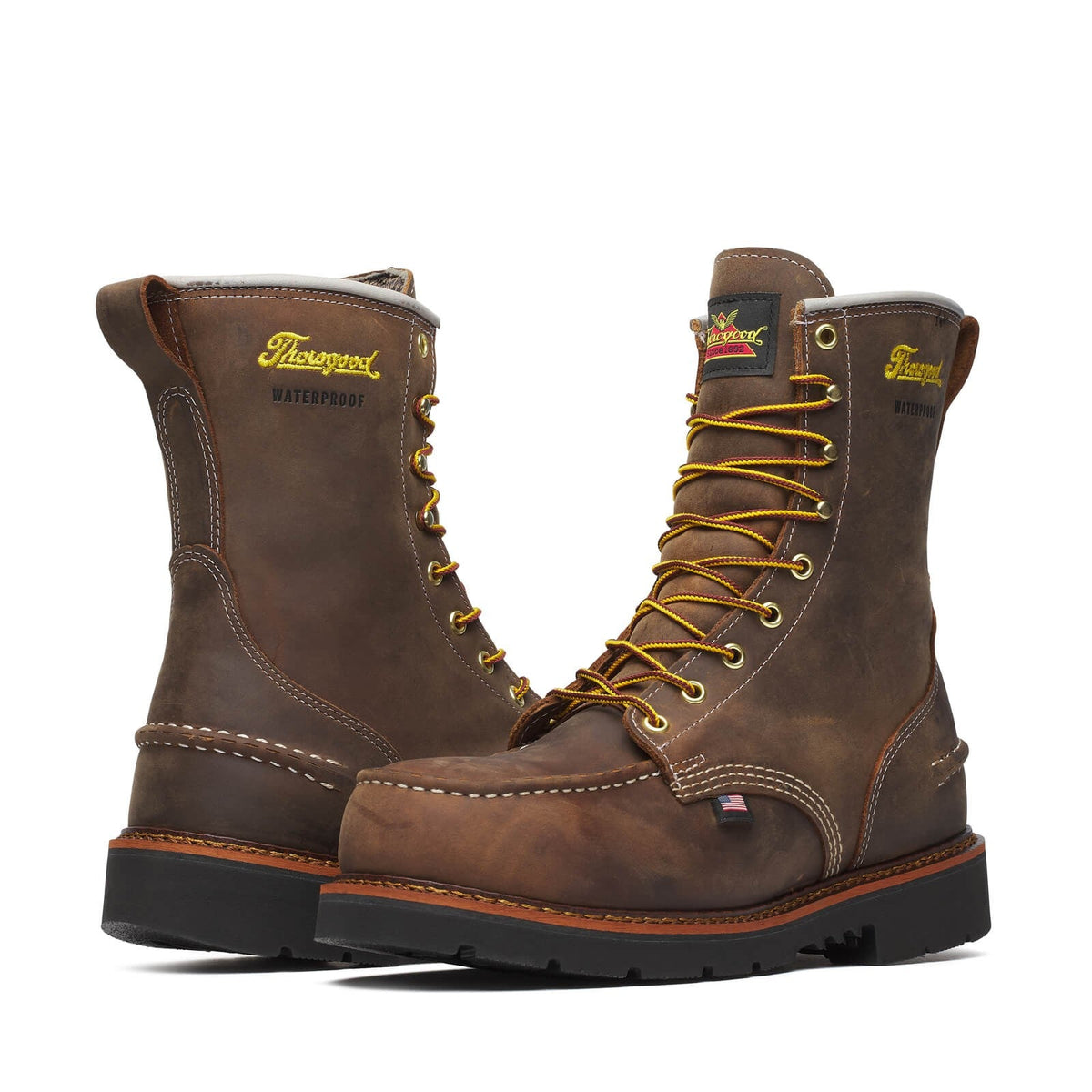 Thorogood 1957 Series – Waterproof Safety Toe – 8′′ Crazy Horse Moc Toe – MAXWear90TM