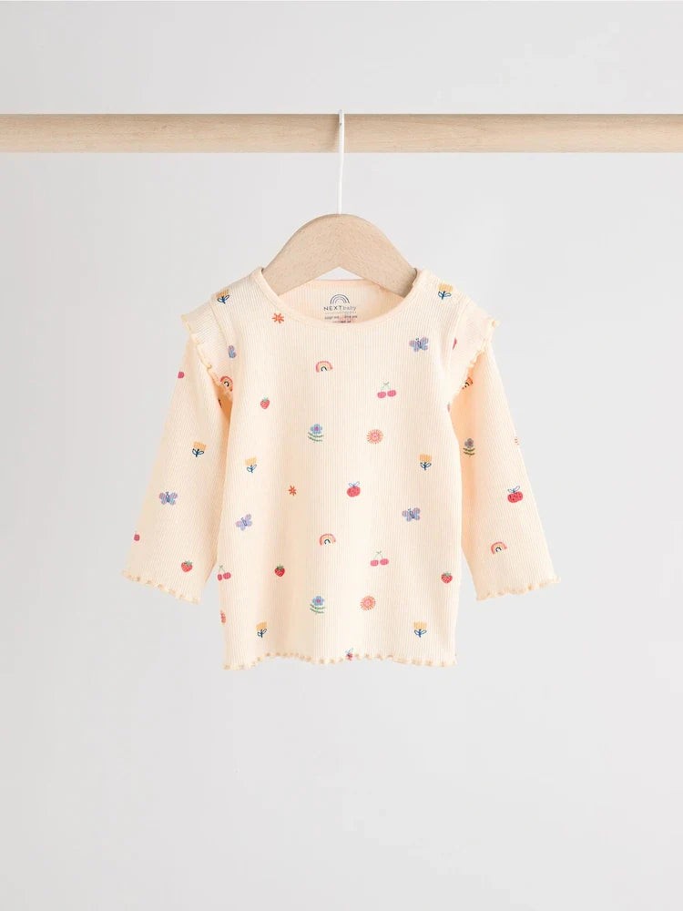 Next Uk Cream Bright Character Baby Top and Leggings Set 2 Piece