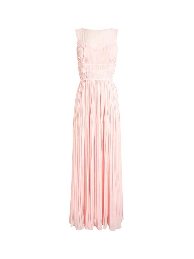 Peace-Coloured Solid Maxi Dress