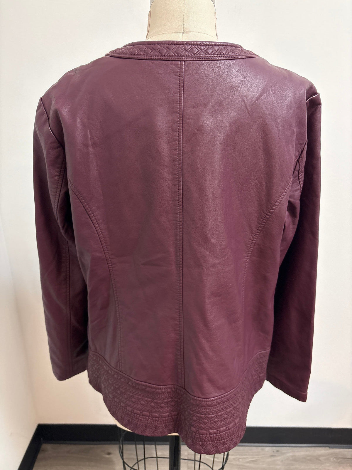 Christopher & Banks Faux Leather Jacket, XL
