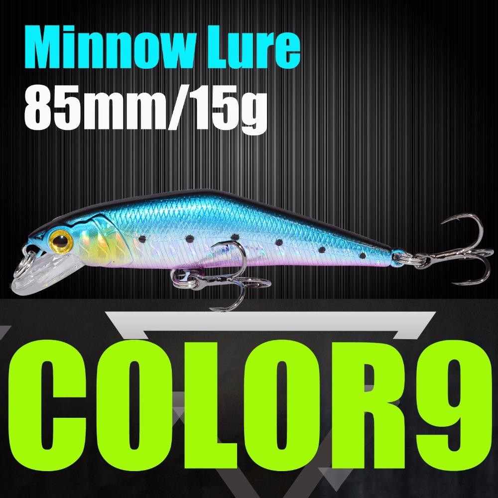 AFISHLURE Fishing Lure Wobblers Trout 85mm/15g Minnow Hard Baits Iscas Artificial Pesca Leurre
