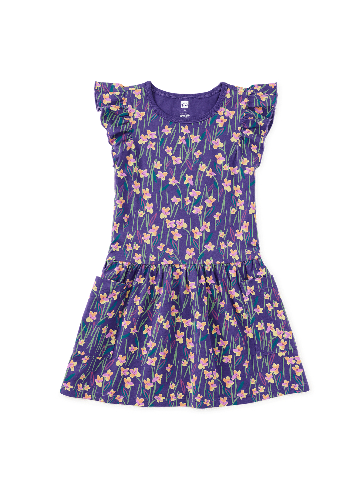 Flutter Sleeve Pocket Dress