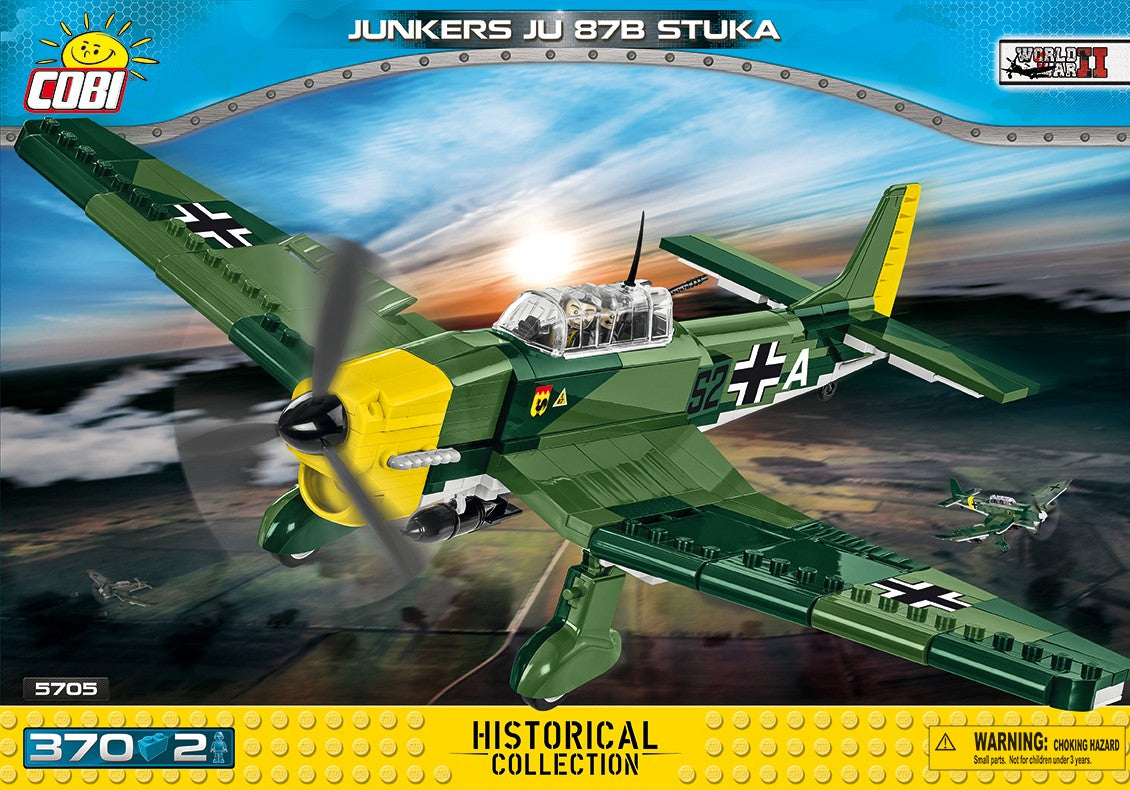 Cobi-5705-Junkers Ju 87 B Stuka Bomber(380pcs)