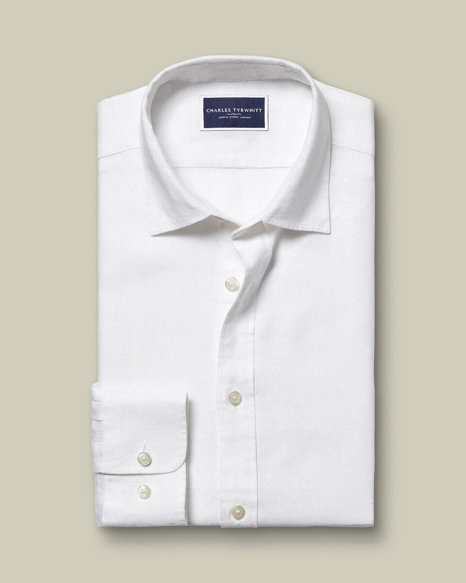 Pure Linen Extra Slim Fit Shirt White