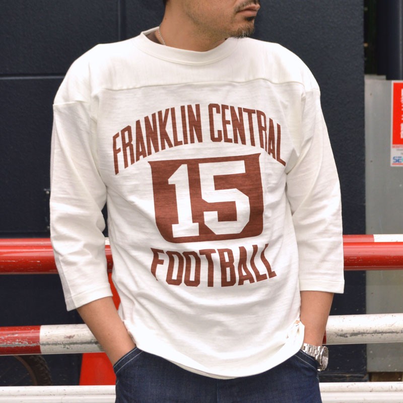 WARE HOUSE "4063 FRANKLIN CENTRAL" 3/4 Sleeve Football Tee "FRANKLIN CENTRAL"
