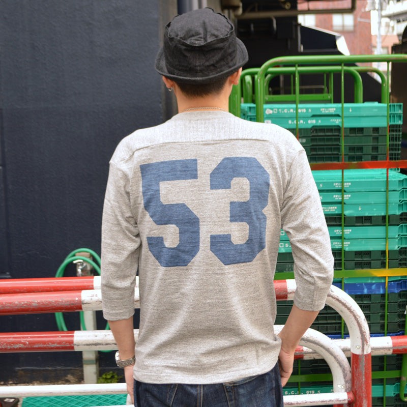WARE HOUSE "4063 BLUE DEVILS" 3/4 Sleeve Football Tee