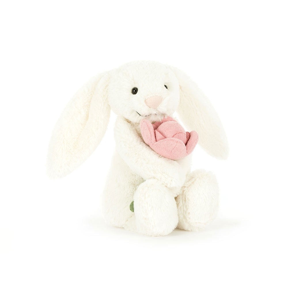Jellycat Bashful Bunny 'Peony' 抱牡丹花兔仔