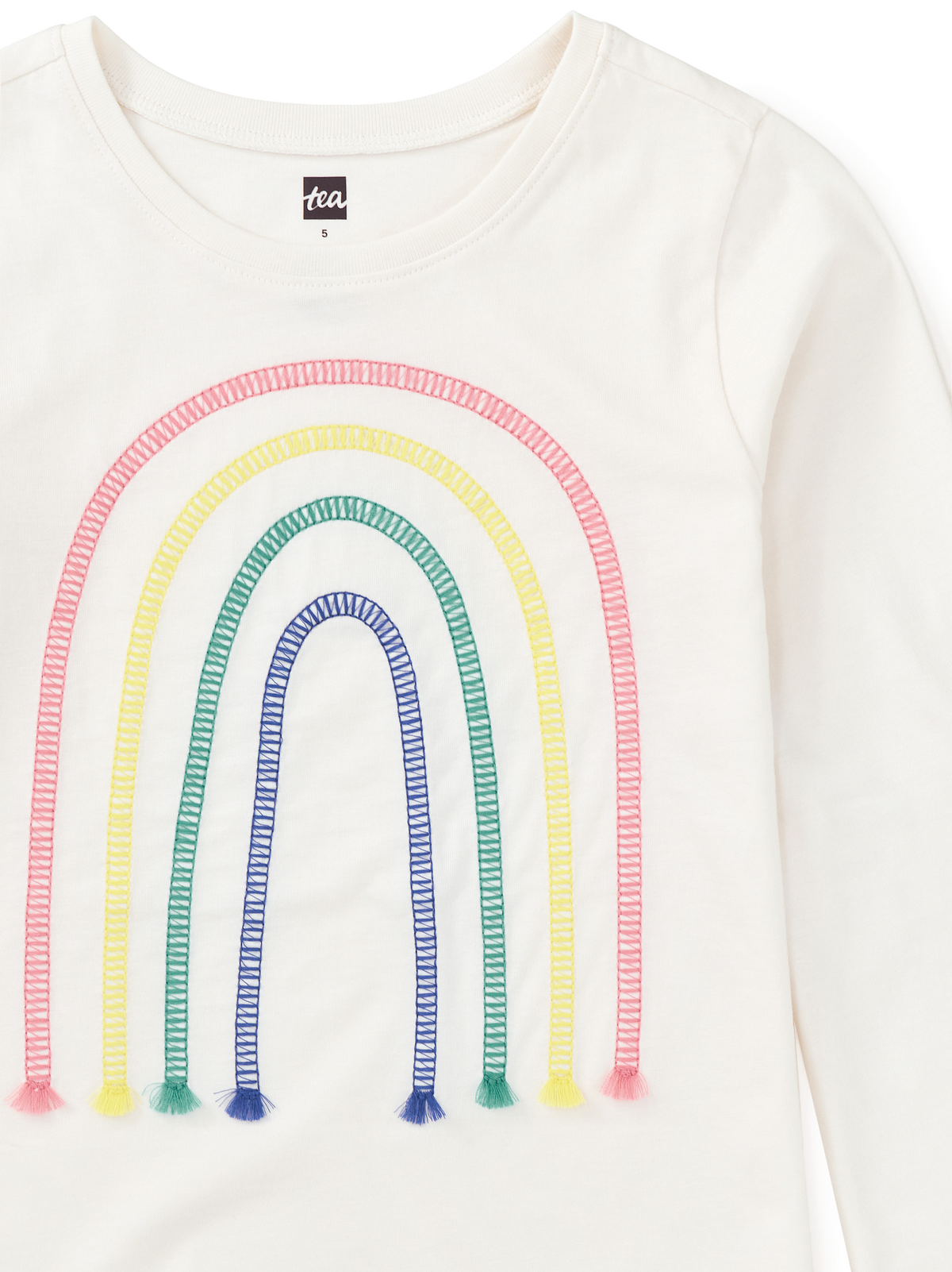 Embroidered Rainbow Tee