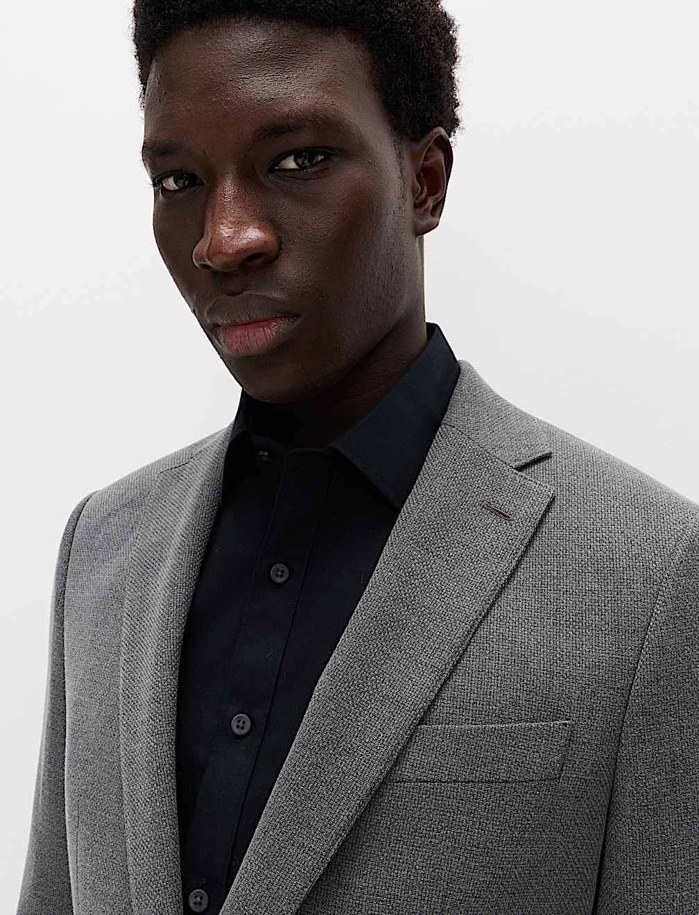 Textured Grey Blazer