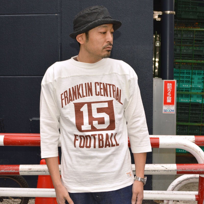 WARE HOUSE "4063 FRANKLIN CENTRAL" 3/4 Sleeve Football Tee "FRANKLIN CENTRAL"